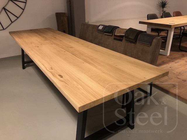 salade steenkool dienen Eikenhouten tafel - Oak & Steel