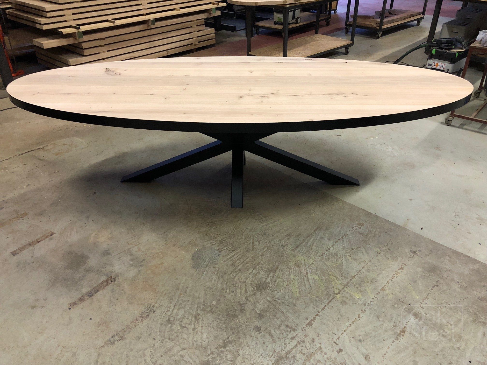 Verbazingwekkend Ovale eettafel - Oak & Steel IL-93